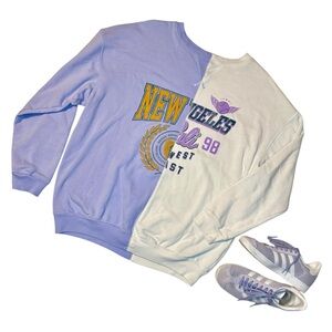 Aeropostale Two-Tone Graphic Sweatshirt